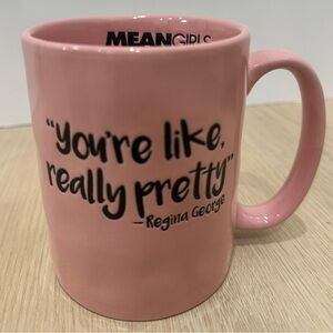 Rae Dunn Mean Girls Pink Quote Mugs Set